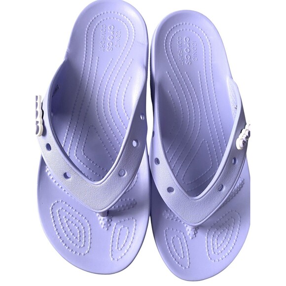 Crocs Classic Flip Flops Toe Thong Comfort Sandals - Picture 4 of 8